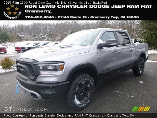 2019 Ram 1500 Rebel Crew Cab 4x4 in Bright Silver Metallic