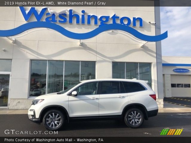 2019 Honda Pilot EX-L AWD in White Diamond Pearl