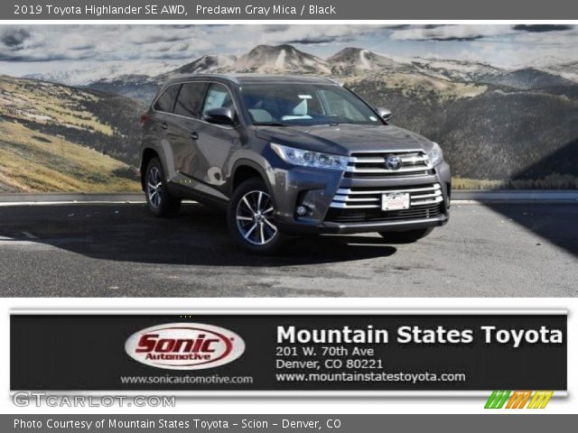 2019 Toyota Highlander SE AWD in Predawn Gray Mica