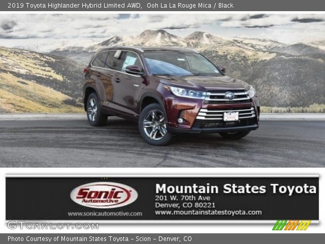 2019 Toyota Highlander Hybrid Limited AWD in Ooh La La Rouge Mica