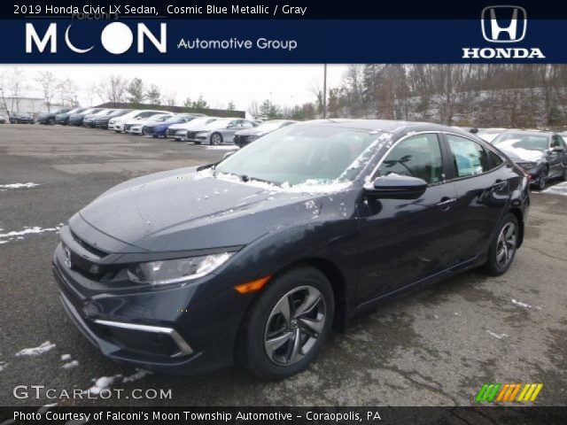 2019 Honda Civic LX Sedan in Cosmic Blue Metallic