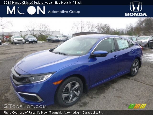 2019 Honda Civic LX Sedan in Agean Blue Metallic