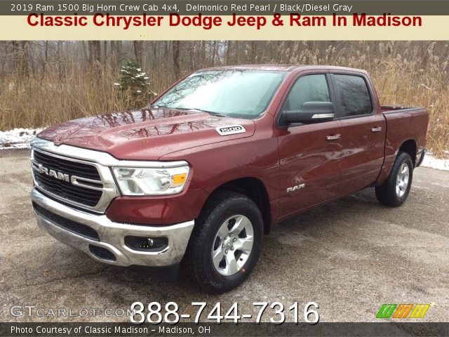 2019 Ram 1500 Big Horn Crew Cab 4x4 in Delmonico Red Pearl