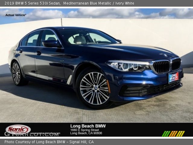 2019 BMW 5 Series 530i Sedan in Mediterranean Blue Metallic