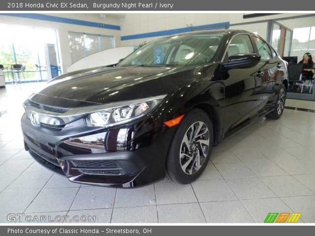 2018 Honda Civic EX Sedan in Burgundy Night Pearl