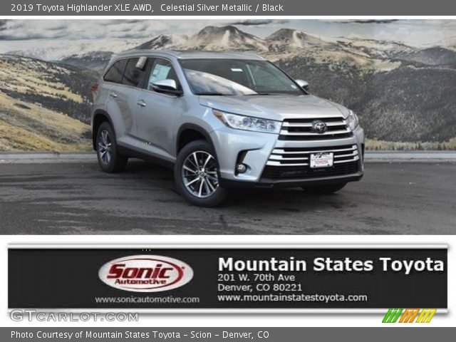 2019 Toyota Highlander XLE AWD in Celestial Silver Metallic