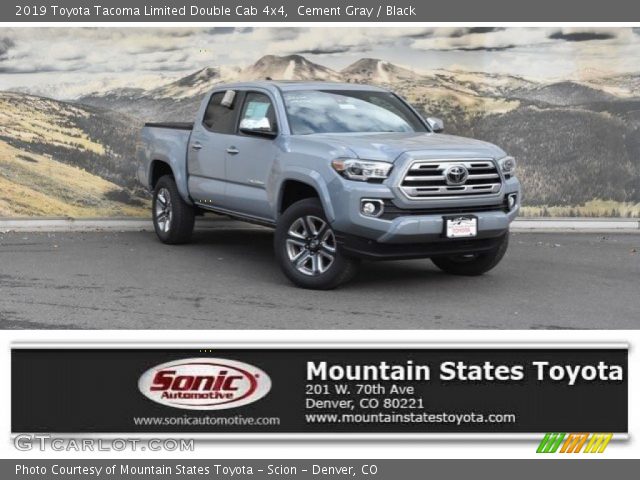 2019 Toyota Tacoma Limited Double Cab 4x4 in Cement Gray