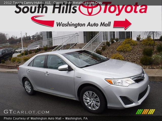 2012 Toyota Camry Hybrid XLE in Classic Silver Metallic