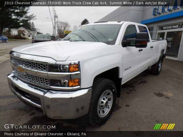 2019 Chevrolet Silverado 3500HD Work Truck Crew Cab 4x4 in Summit White