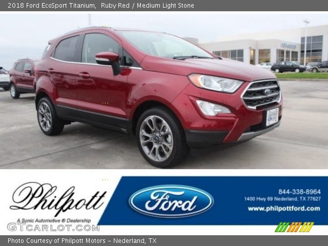 2018 Ford EcoSport Titanium in Ruby Red