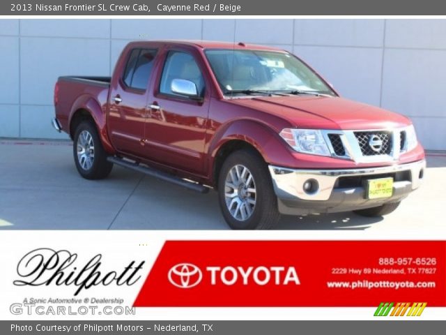 2013 Nissan Frontier SL Crew Cab in Cayenne Red