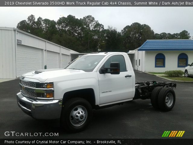 2019 Chevrolet Silverado 3500HD Work Truck Regular Cab 4x4 Chassis in Summit White