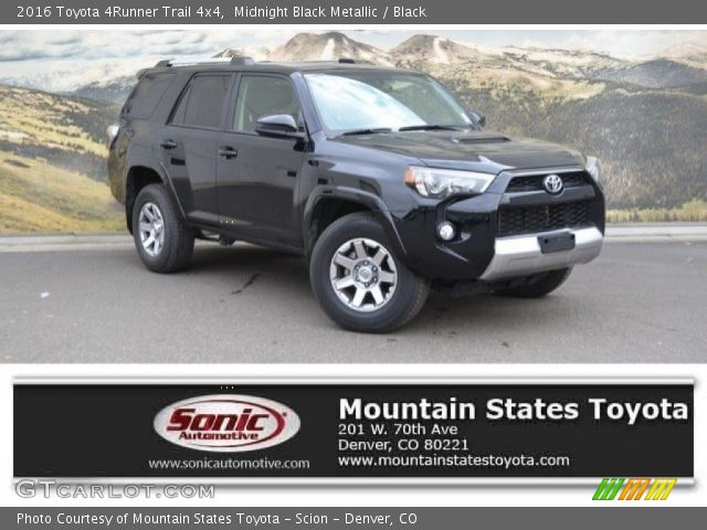2016 Toyota 4Runner Trail 4x4 in Midnight Black Metallic