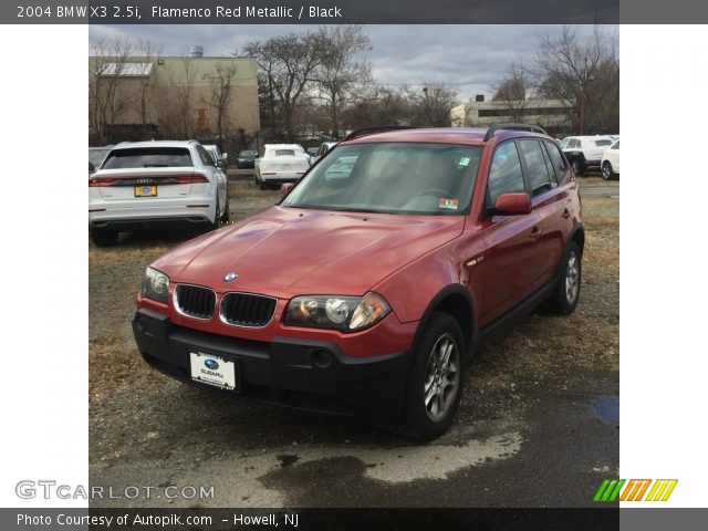 2004 BMW X3 2.5i in Flamenco Red Metallic