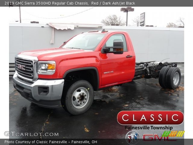 2019 GMC Sierra 3500HD Regular Cab Chassis in Red
