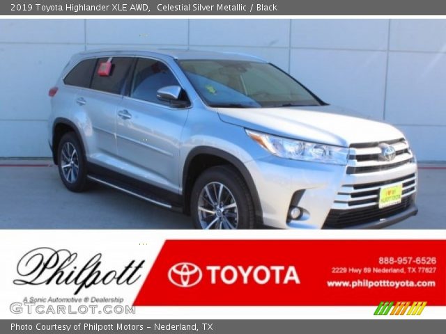 2019 Toyota Highlander XLE AWD in Celestial Silver Metallic