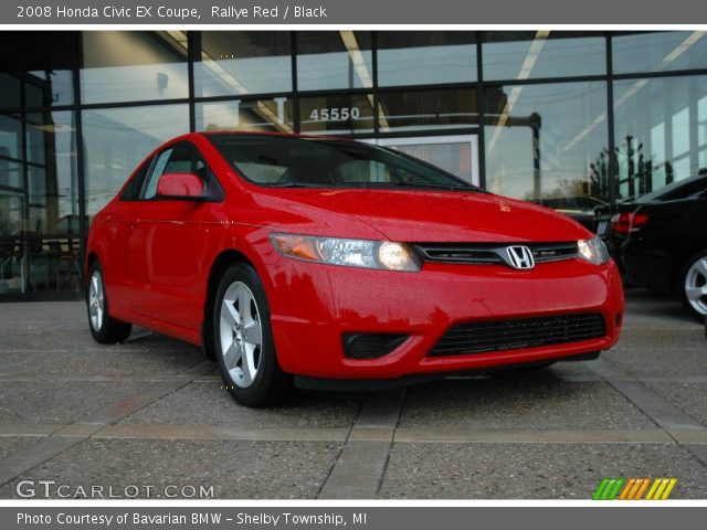 2008 Honda Civic EX Coupe in Rallye Red