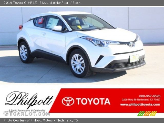 2019 Toyota C-HR LE in Blizzard White Pearl