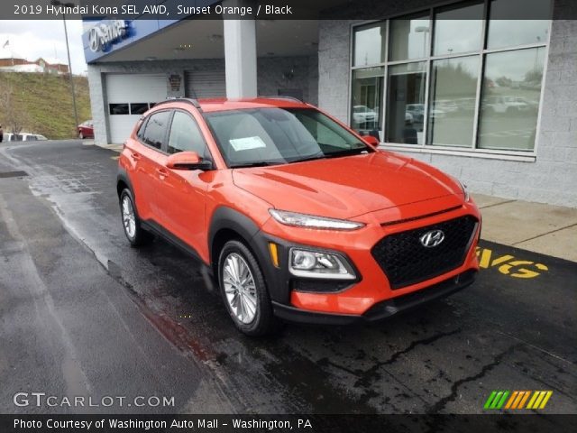 2019 Hyundai Kona SEL AWD in Sunset Orange