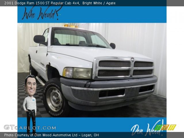 2001 Dodge Ram 1500 ST Regular Cab 4x4 in Bright White