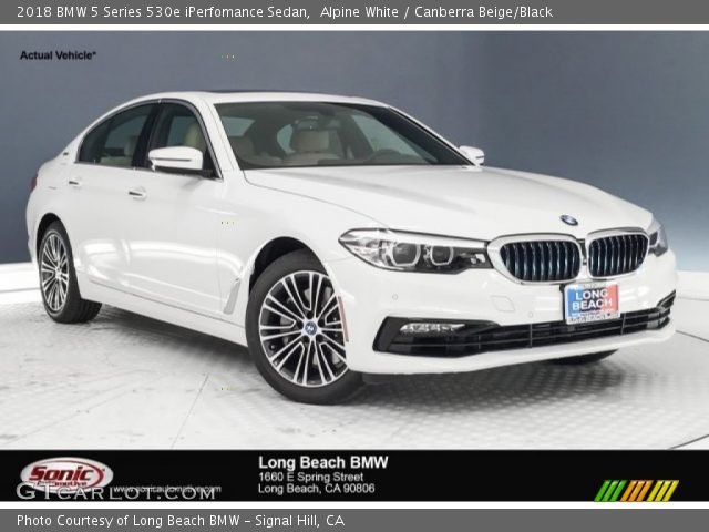 2018 BMW 5 Series 530e iPerfomance Sedan in Alpine White