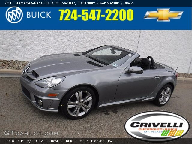 2011 Mercedes-Benz SLK 300 Roadster in Palladium Silver Metallic