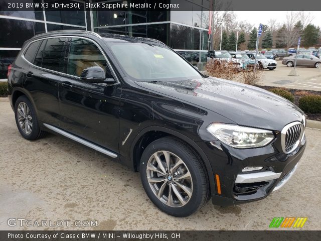 2019 BMW X3 xDrive30i in Black Sapphire Metallic
