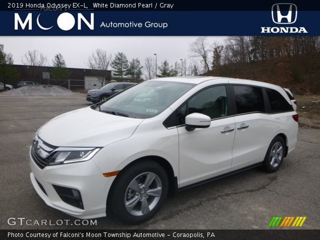 2019 Honda Odyssey EX-L in White Diamond Pearl