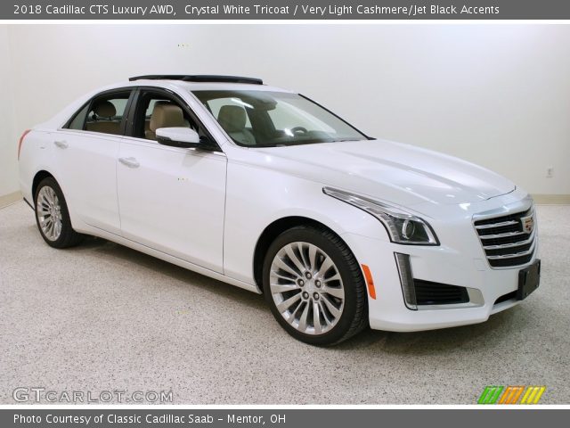 2018 Cadillac CTS Luxury AWD in Crystal White Tricoat