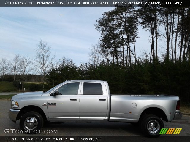 2018 Ram 3500 Tradesman Crew Cab 4x4 Dual Rear Wheel in Bright Silver Metallic