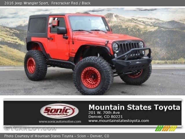 2016 Jeep Wrangler Sport in Firecracker Red