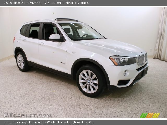 2016 BMW X3 xDrive28i in Mineral White Metallic