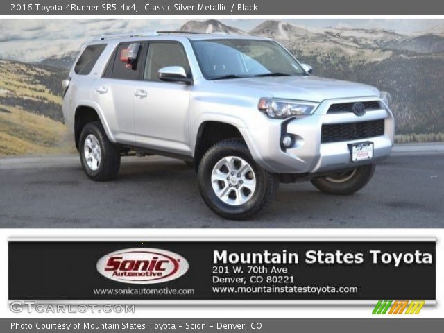 2016 Toyota 4Runner SR5 4x4 in Classic Silver Metallic