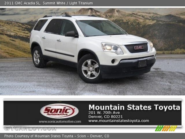 2011 GMC Acadia SL in Summit White