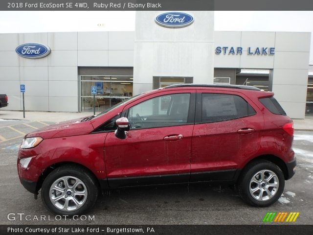 2018 Ford EcoSport SE 4WD in Ruby Red