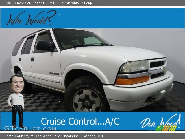 2002 Chevrolet Blazer LS 4x4 in Summit White