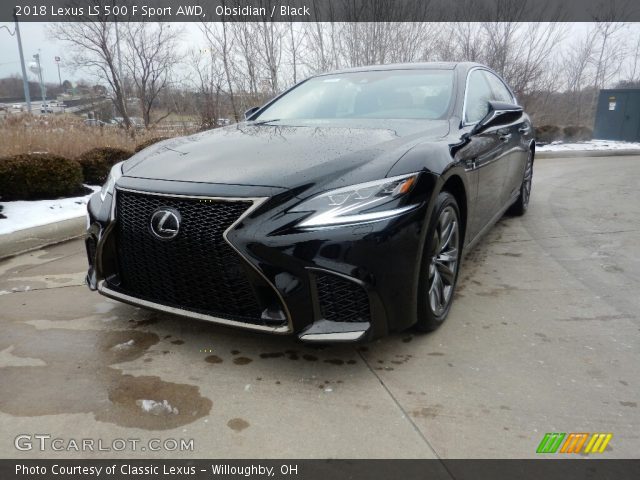 2018 Lexus LS 500 F Sport AWD in Obsidian