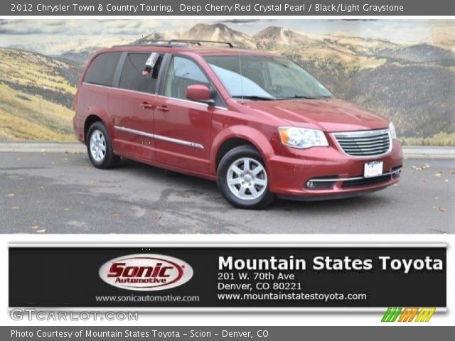 2012 Chrysler Town & Country Touring in Deep Cherry Red Crystal Pearl