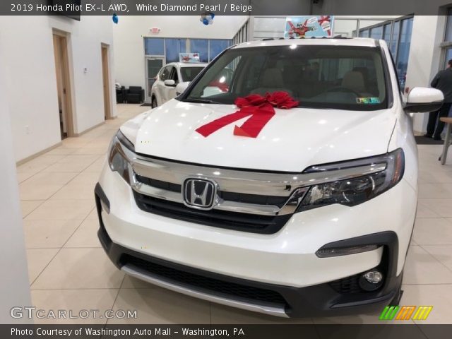 2019 Honda Pilot EX-L AWD in White Diamond Pearl