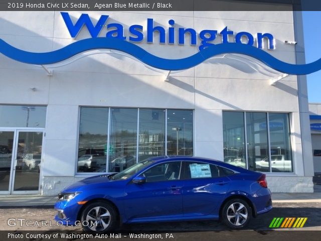 2019 Honda Civic LX Sedan in Agean Blue Metallic