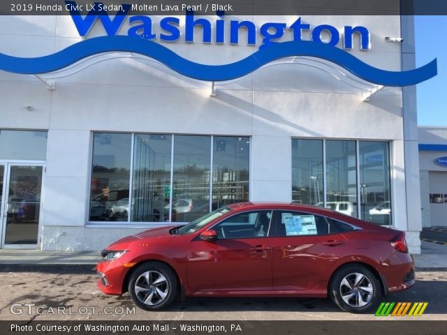 2019 Honda Civic LX Sedan in Molten Lava Pearl