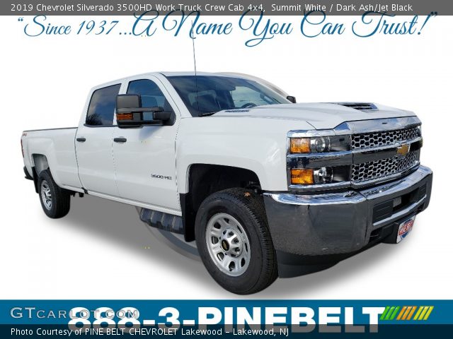 2019 Chevrolet Silverado 3500HD Work Truck Crew Cab 4x4 in Summit White