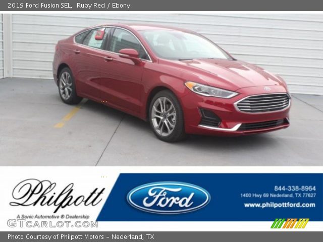 2019 Ford Fusion SEL in Ruby Red