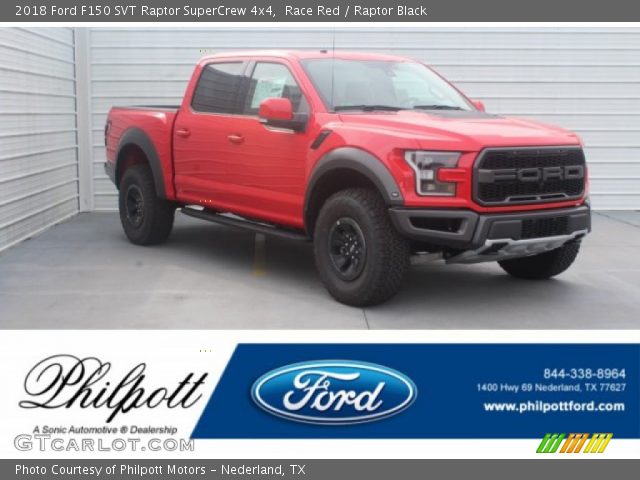 2018 Ford F150 SVT Raptor SuperCrew 4x4 in Race Red