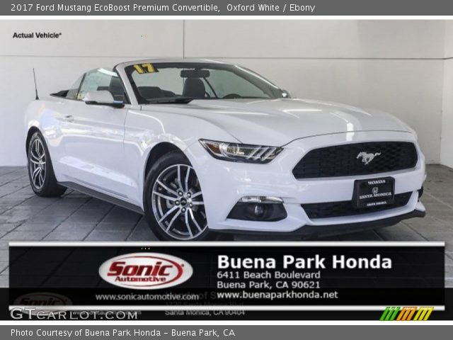 2017 Ford Mustang EcoBoost Premium Convertible in Oxford White