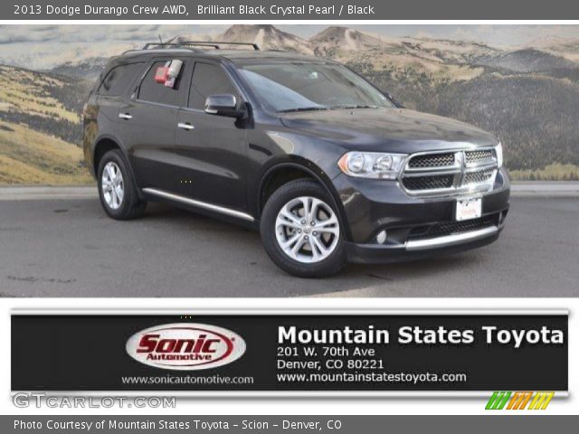 2013 Dodge Durango Crew AWD in Brilliant Black Crystal Pearl
