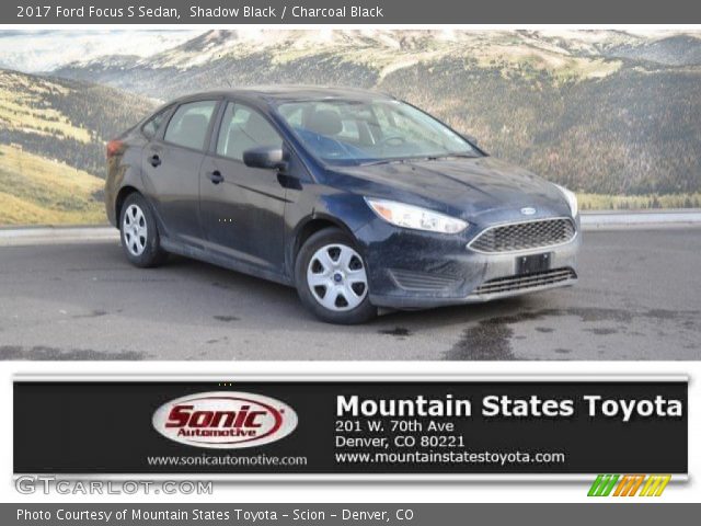 2017 Ford Focus S Sedan in Shadow Black