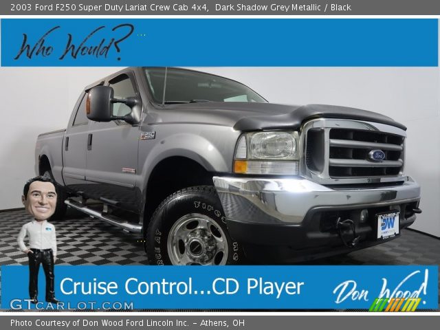 2003 Ford F250 Super Duty Lariat Crew Cab 4x4 in Dark Shadow Grey Metallic