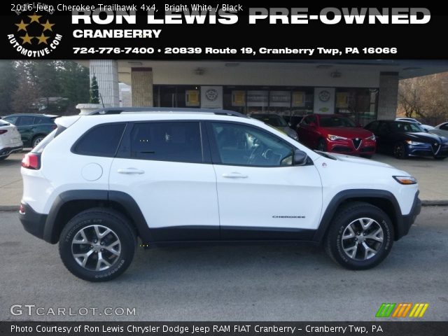 2016 Jeep Cherokee Trailhawk 4x4 in Bright White