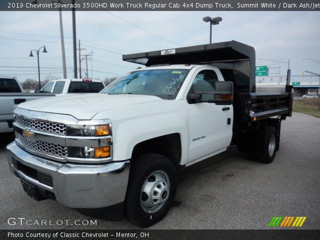 2019 Chevrolet Silverado 3500HD Work Truck Regular Cab 4x4 Dump Truck in Summit White